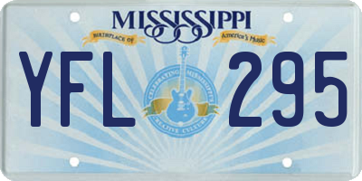 MS license plate YFL295