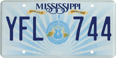 MS license plate YFL744