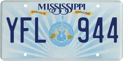 MS license plate YFL944