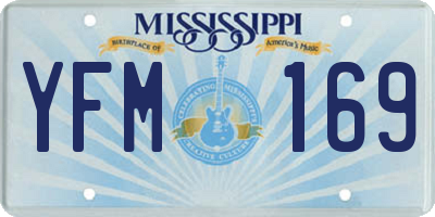 MS license plate YFM169