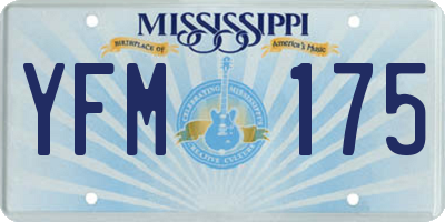 MS license plate YFM175