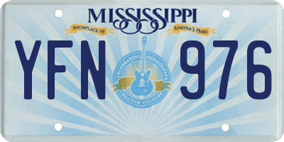 MS license plate YFN976