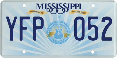 MS license plate YFP052