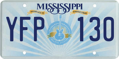 MS license plate YFP130