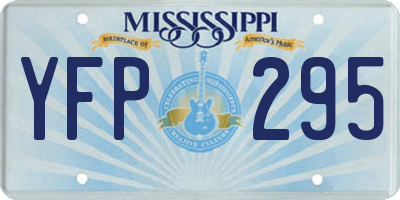 MS license plate YFP295