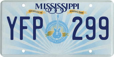 MS license plate YFP299