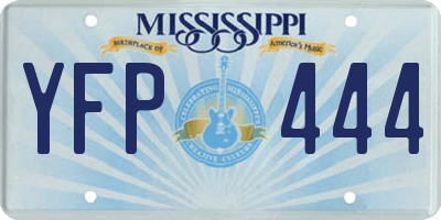 MS license plate YFP444