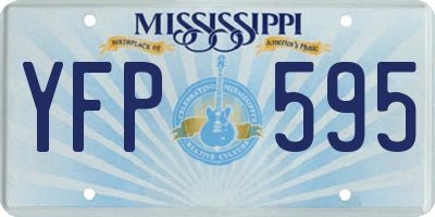 MS license plate YFP595