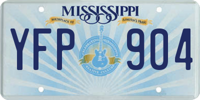 MS license plate YFP904