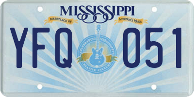 MS license plate YFQ051