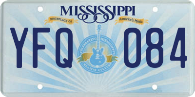 MS license plate YFQ084