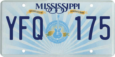 MS license plate YFQ175