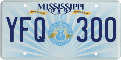 MS license plate YFQ300