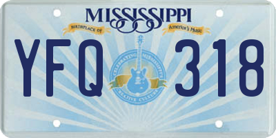 MS license plate YFQ318