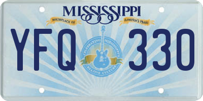 MS license plate YFQ330