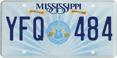MS license plate YFQ484