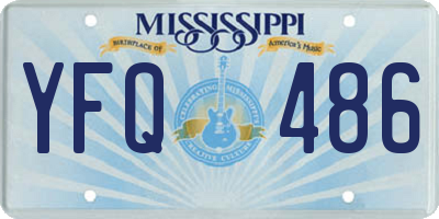 MS license plate YFQ486