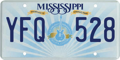 MS license plate YFQ528