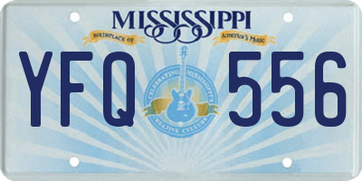 MS license plate YFQ556
