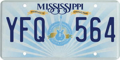 MS license plate YFQ564