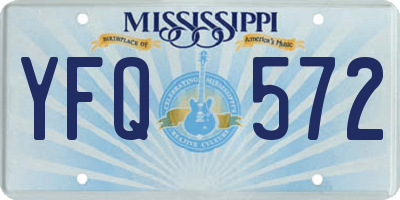 MS license plate YFQ572