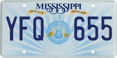 MS license plate YFQ655