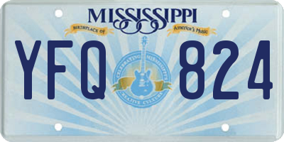 MS license plate YFQ824