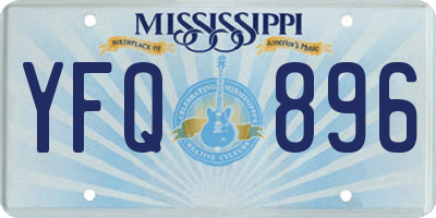 MS license plate YFQ896