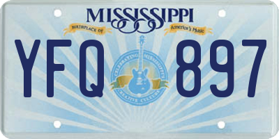MS license plate YFQ897