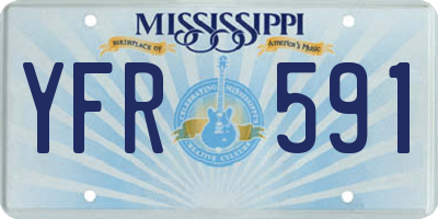 MS license plate YFR591