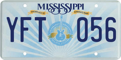 MS license plate YFT056