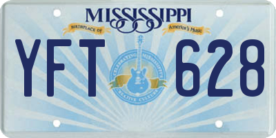 MS license plate YFT628