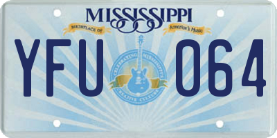 MS license plate YFU064