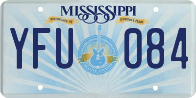 MS license plate YFU084