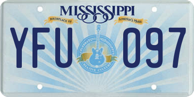 MS license plate YFU097