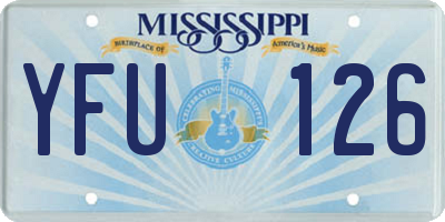 MS license plate YFU126