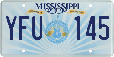 MS license plate YFU145