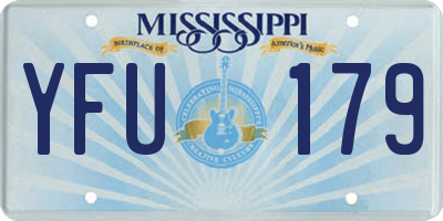 MS license plate YFU179