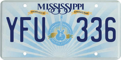 MS license plate YFU336