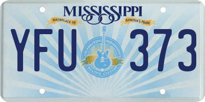 MS license plate YFU373