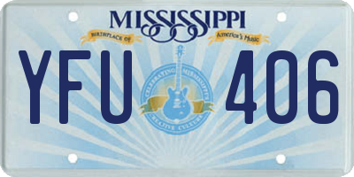MS license plate YFU406