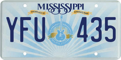 MS license plate YFU435