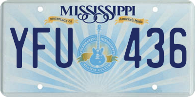 MS license plate YFU436