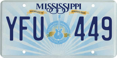 MS license plate YFU449