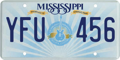 MS license plate YFU456
