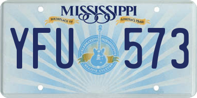 MS license plate YFU573