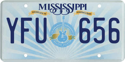 MS license plate YFU656