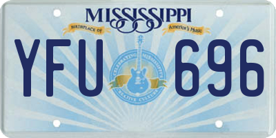 MS license plate YFU696