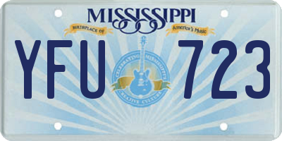 MS license plate YFU723