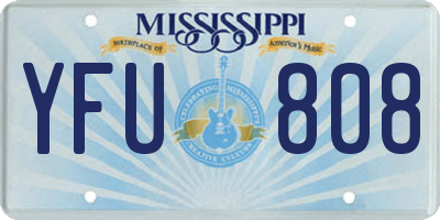 MS license plate YFU808